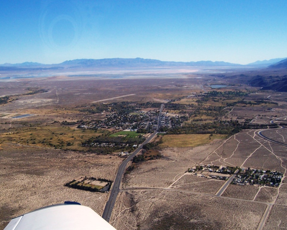 Landing at Lone Pine California
